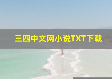 三四中文网小说TXT下载