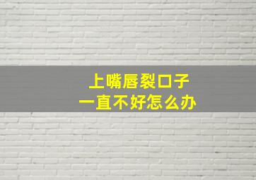 上嘴唇裂口子一直不好怎么办