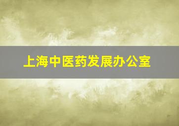 上海中医药发展办公室