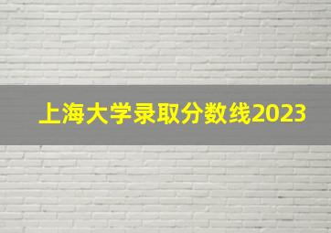 上海大学录取分数线2023