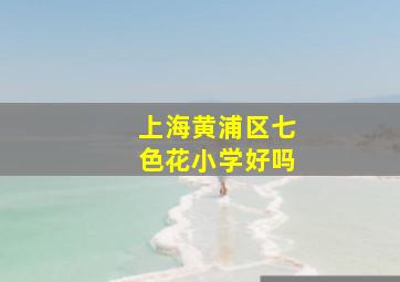 上海黄浦区七色花小学好吗