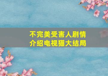 不完美受害人剧情介绍电视猫大结局