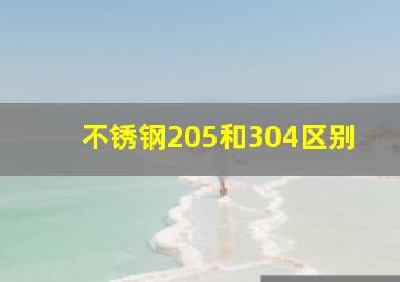 不锈钢205和304区别