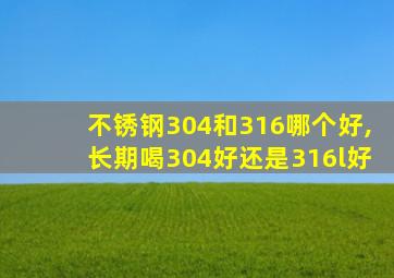 不锈钢304和316哪个好,长期喝304好还是316l好