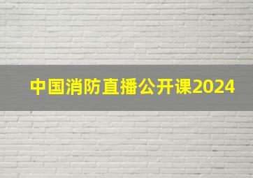 中国消防直播公开课2024