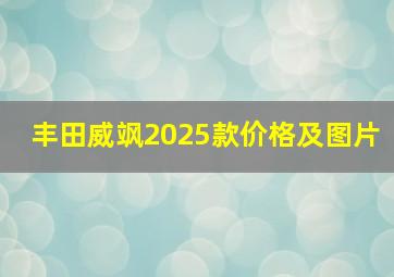 丰田威飒2025款价格及图片