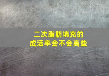 二次脂肪填充的成活率会不会高些