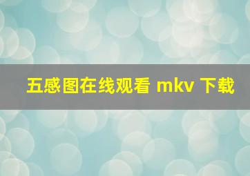 五感图在线观看 mkv 下载