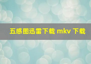 五感图迅雷下载 mkv 下载