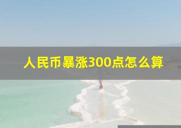 人民币暴涨300点怎么算