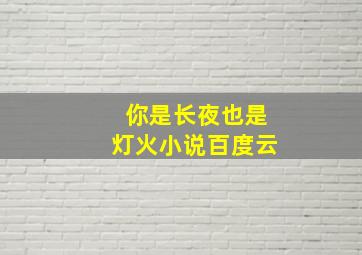 你是长夜也是灯火小说百度云