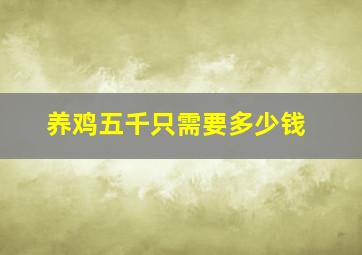 养鸡五千只需要多少钱