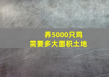 养5000只鸡需要多大面积土地