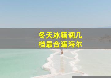 冬天冰箱调几档最合适海尔