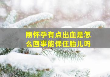 刚怀孕有点出血是怎么回事能保住胎儿吗