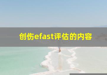 创伤efast评估的内容