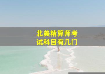 北美精算师考试科目有几门