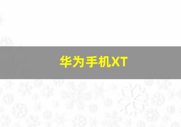 华为手机XT