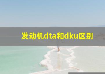 发动机dta和dku区别