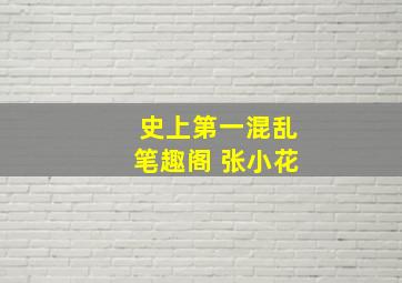 史上第一混乱笔趣阁 张小花