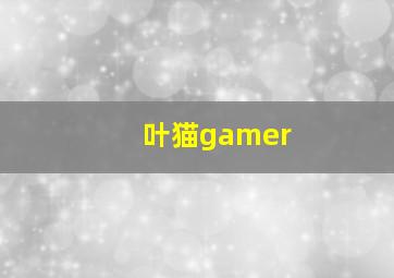 叶猫gamer