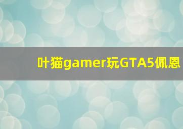 叶猫gamer玩GTA5佩恩