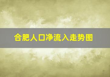 合肥人口净流入走势图