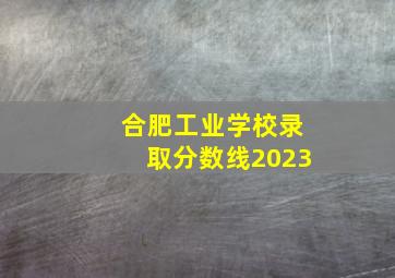 合肥工业学校录取分数线2023