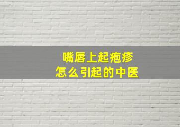 嘴唇上起疱疹怎么引起的中医