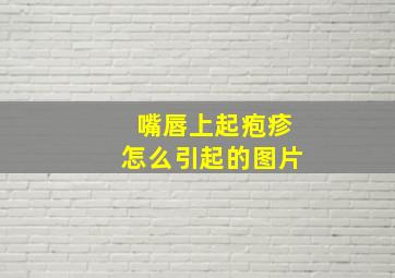 嘴唇上起疱疹怎么引起的图片