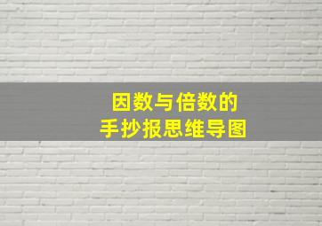 因数与倍数的手抄报思维导图