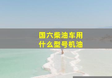 国六柴油车用什么型号机油