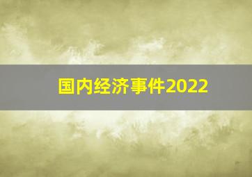 国内经济事件2022