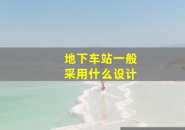 地下车站一般采用什么设计