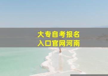 大专自考报名入口官网河南