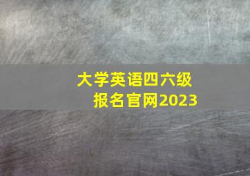 大学英语四六级报名官网2023