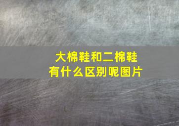 大棉鞋和二棉鞋有什么区别呢图片