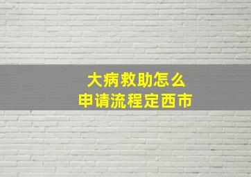 大病救助怎么申请流程定西市