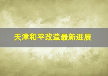 天津和平改造最新进展