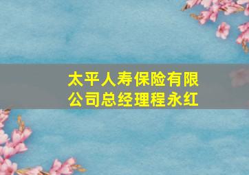 太平人寿保险有限公司总经理程永红