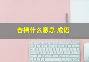 奋楫什么意思 成语