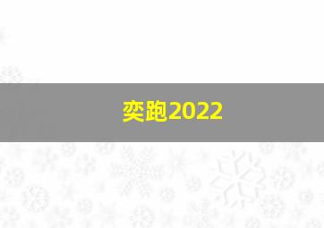 奕跑2022