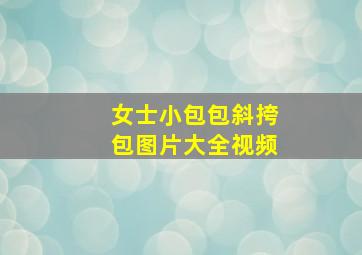 女士小包包斜挎包图片大全视频