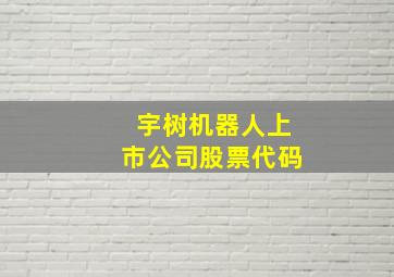 宇树机器人上市公司股票代码