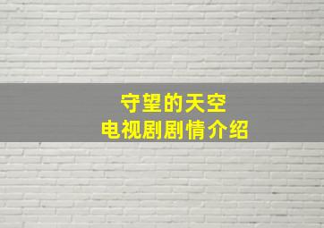 守望的天空 电视剧剧情介绍