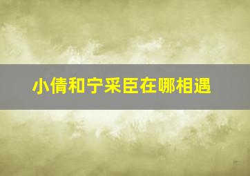 小倩和宁采臣在哪相遇