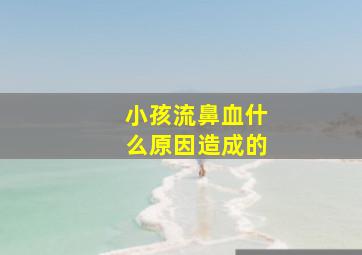 小孩流鼻血什么原因造成的