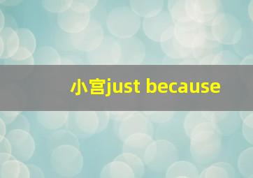 小宫just because