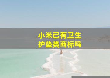 小米已有卫生护垫类商标吗