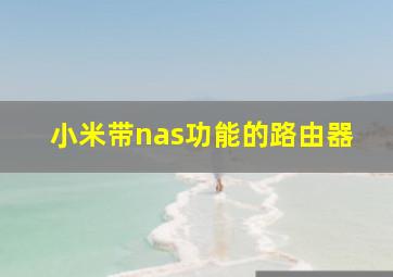 小米带nas功能的路由器